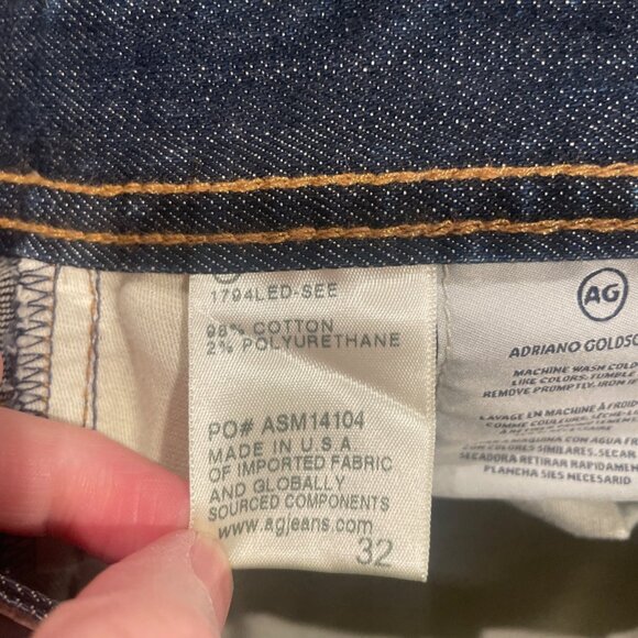 NWOT AG Adriano Goldschmied Men's 32x33 The Everett Slim Straight Jean Stretch - Picture 3 of 8